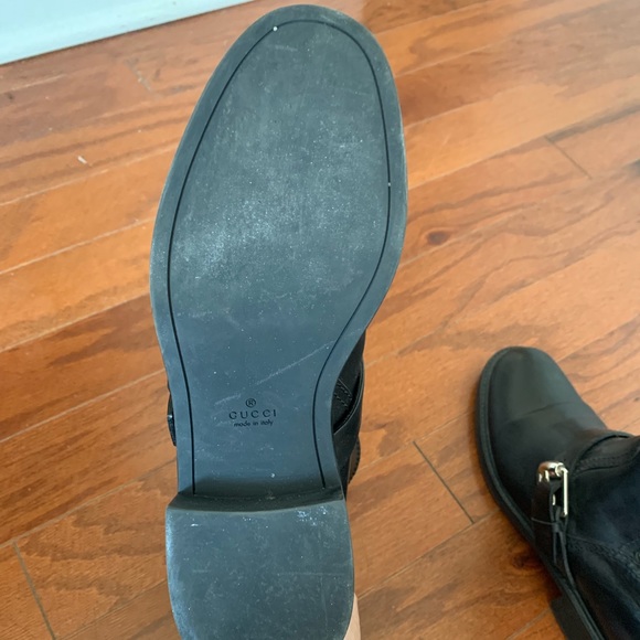 Gucci Shoes Gucci Black Genuine Leather Motorcycle Boots Poshmark